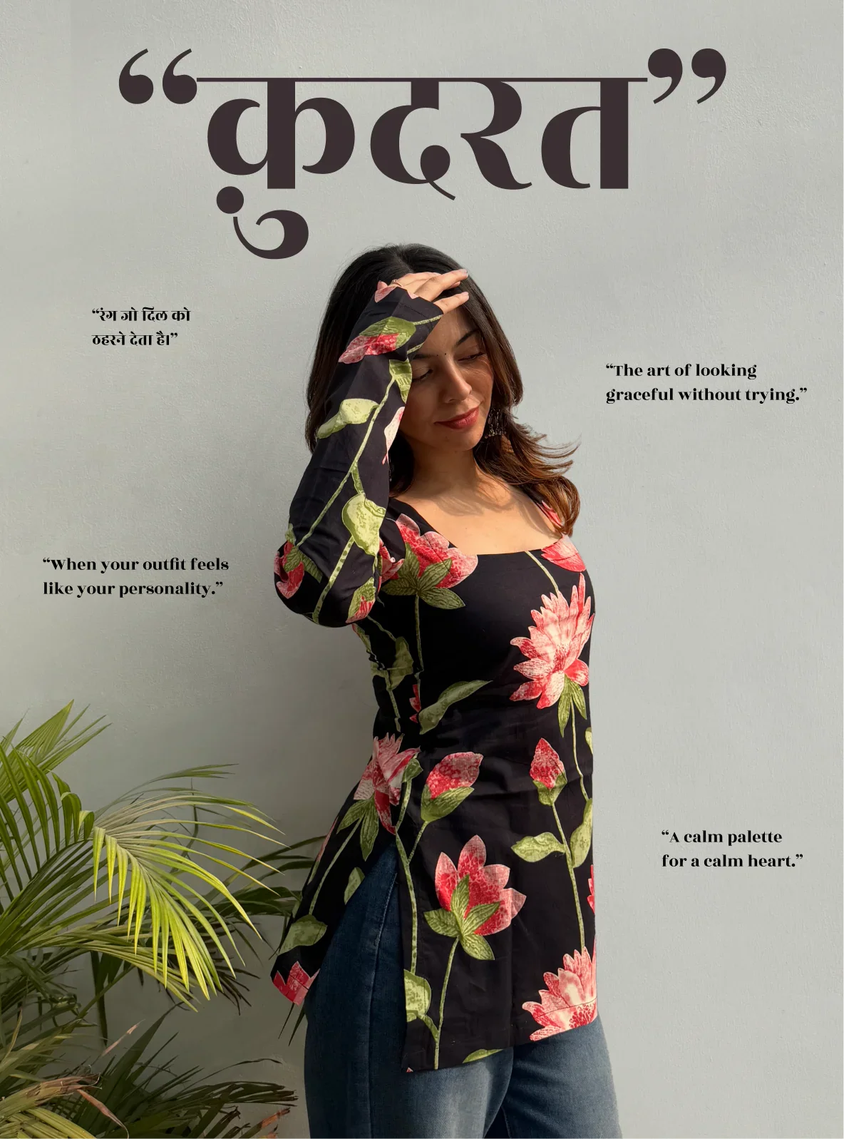 Kudrat Square Neck Kurti by Baisa